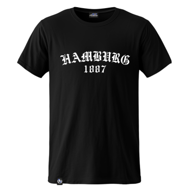 T- Shirt B 'Old Hamburg 1887', schwarz