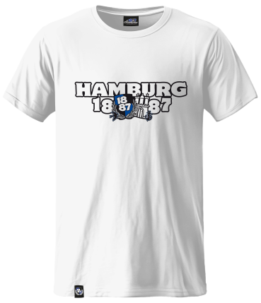 T-Shirt W '1887 Retro Hammaburg HH, weiss