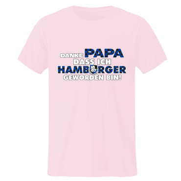Kinder-T-Shirt P 'Danke Papa...', Pink
