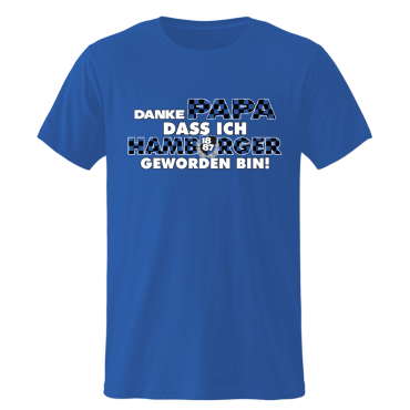 Kinder-T-Shirt RB 'Danke Papa...', Royalblau