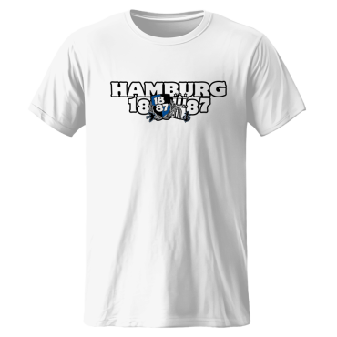 Kinder-T-Shirt W '1887 Retro Hammaburg  HH ', weiß