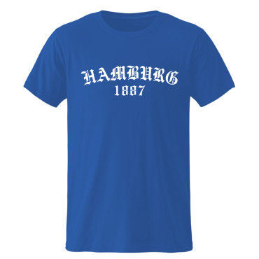 T-Shirt RB 'Old HH 1887_WH', royalblau