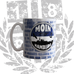 Kaffeebecher Tasse 'Moin Hamburg'