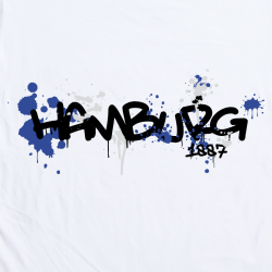 T-Shirt W 'Hamburg Blob', weiß
