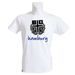 T-Shirt W 'Lorbeer Hamburg', weiß