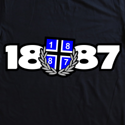 T-Shirt B '18Lorbeer87', schwarz