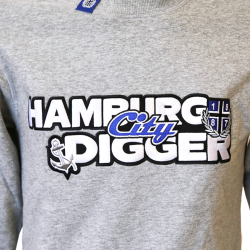 Sweater G '1887 HH City Digger', grau meliert