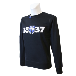 Sweater B 'Big 18Lorbeer87', schwarz