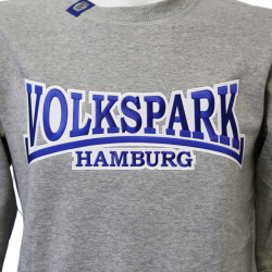 Sweater G 'Volkspark HH blau-weiß', grau meliert