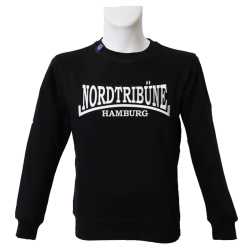 Sweater B 'Nordtribüne weiß', schwarz