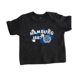 Baby-T-Shirt `1887 Spots`, schwarz