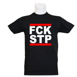T-Shirt B 'FCK-STP', schwarz