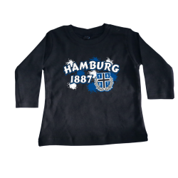 Baby-Long-T-Shirt '1887 Spots', schwarz
