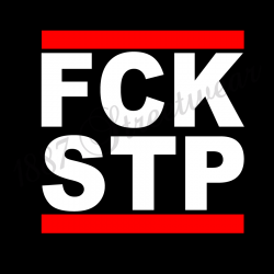 G-Shirt B 'FCK STP', schwarz