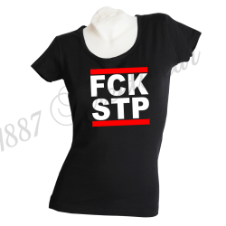 G-Shirt B 'FCK STP', schwarz