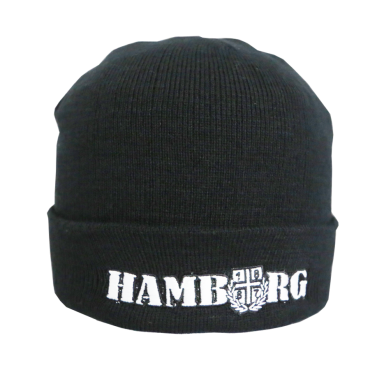 Mütze Beanie B '1887 Hamburg', schwarz