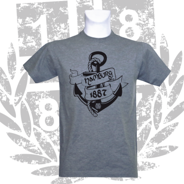T-Shirt G 'Anker 1887', grau meliert