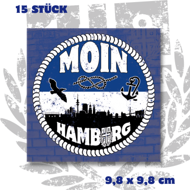 Aufkleber 'Moin Hamburg'