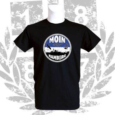 Kinder-T-Shirt B 'Moin HH', schwarz
