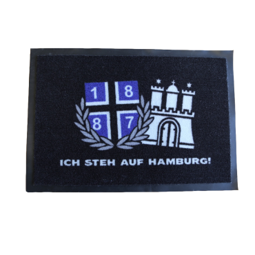 Fußmatte 'Ich steh auf Hamburg'