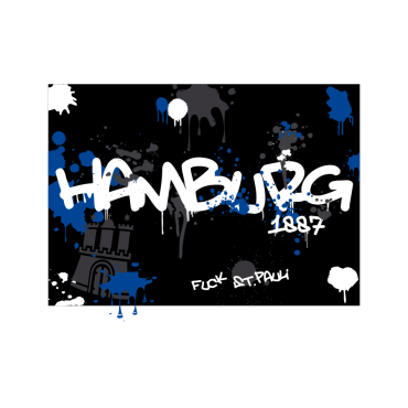 Aufkleber/Sticker 'Hamburg Blob'