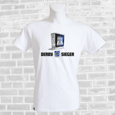 T-Shirt w 'Derbysieger 2022', weiß