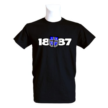 T-Shirt B '18Lorbeer87', schwarz