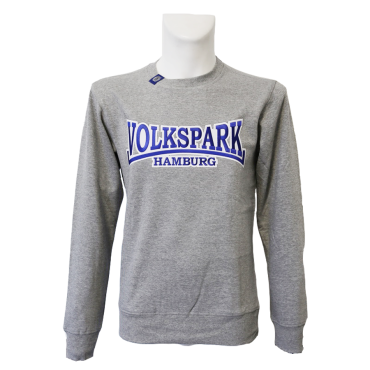 Sweater G 'Volkspark HH blau-weiß', grau meliert
