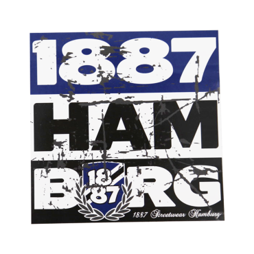 Sticker '1887-HAM-BURG'