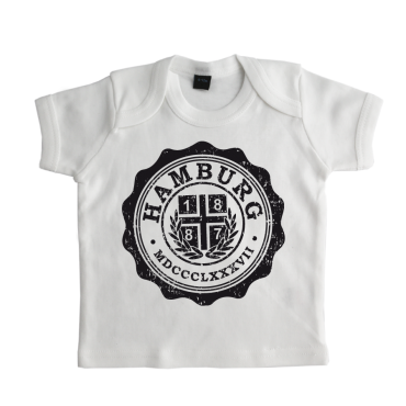 Baby-T-Shirt '1887 College`, weiss