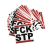 Aufkleber W 'FCK STP'