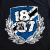 T-Shirt B '1887 Lorbeer vintage, schwarz