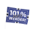 Stockfahne Fahne '101% Anti Werder' 90cm x 60cm