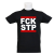 T-Shirt B 'FCK-STP', schwarz