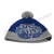 Mütze Beanie rb 'Pudel', Royalblau/grau